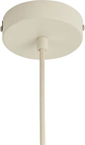 Japandi závesná lampa béžová s ľanovým tienidlom 50cm - Fedde
