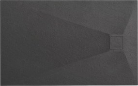 Rea Magnum Black, sprchová vanička 1000×800×25 mm, čierna matná, REA-K3907