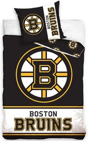 Mikroplyšové posteľné obliečky NHL Boston Bruins - 70 x 90 cm + 140 x 200 cm