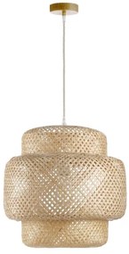 ONLI - Luster na lanku BAMBOO 1xE27/22W/230V bambus