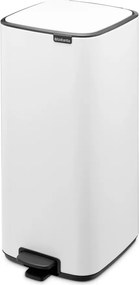 Biely pedálový oceľový odpadkový kôš 30 l Bo – Brabantia