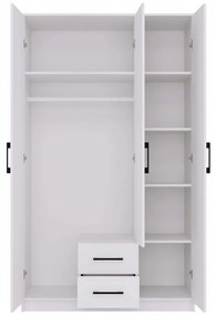 Šatní skříň Romana 120 cm bílá