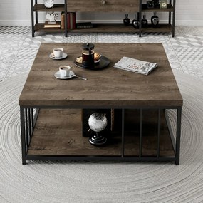 Konferenčný stolík Zenn Walnut and Black