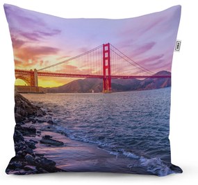Sablio Vankúš Golden Gate 5 - 40x40 cm