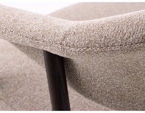 Béžové jedálenské kreslá v súprave s podrúčkami 2 ks z dubového dreva Elk – Unique Furniture