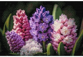 Gario Diamantové maľovanie Hyacinty Rozmery: 60 x 40 cm, Rámovanie: S vnútorným rámom, Diamanty: Štvorcové