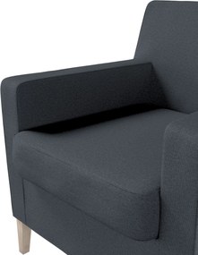 Poťah na kreslo Karlstad farba produktu modrá látka zapletaná
