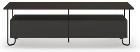 Čierny TV stolík 150x45 cm Dilly – Marckeric