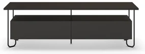 Čierny TV stolík 150x45 cm Dilly – Marckeric