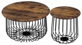 Autronic BONTEC Konferenčný stolík 60x60x34cm, mdf, divoký dub, AF-3007 OAK Farba: Hnedá