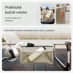 InternetovaZahrada Záhradné lehátko Malta - krémové