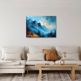 Obraz - Maľba hôr (70x50 cm)