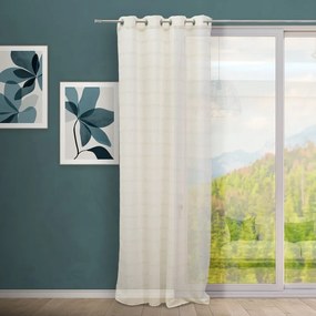 Béžový záves s prímesou ľanu 140x260 cm Nodes – Casa Selección