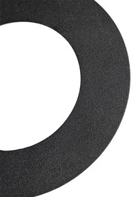 Čierny výplňový krúžok pre zapustené bodové svetlá 7,5 - 13 cm - Spacer