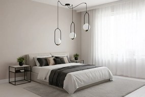 Závesné svietidlo Florence Spider, 3x biele sklenené tienidlo, b/g, U