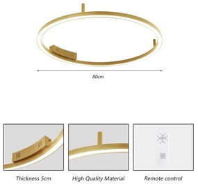 Immax NEO 07291-80G - LED+CCT stmievateľné stropné svietidlo FINO 55W/230V Tuya priemer 80 cm s diaľkovým ovládaním