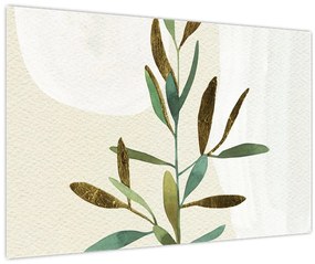 Obraz - Akvarelová vetvička N⁰2 (90x60 cm)