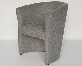 Kreslo Boston, šedá látka