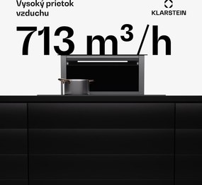 Klarstein Royal Flush Eco Slim 60, digestor, 60 cm, 713 m³/h, A