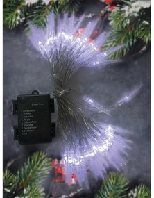 Solight Svetelná vonkajšia reťaz s 50 LED akrylátovými cencúľmi, 7,5 m