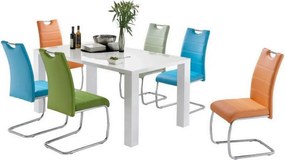 Jedálenská stolička Flora, cappuccino ekokoža