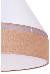 Duolla - Stropné svietidlo AVIGNON 3xE27/15W/230V pr. 60 cm biela/hnedá