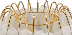 Stolová lampa Feather Stand 60 cm bielo-zlatá
