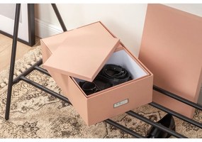 Kartónové úložné boxy s vekom v súprave 3 ks Inge – Bigso Box of Sweden