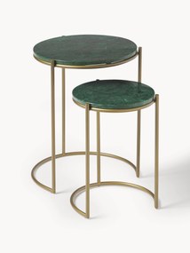 Mramorové pomocné stolíky Ella, 2 ks