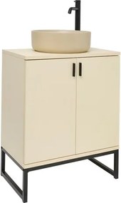 Ceramia Easy kúpeľňová skrinka s umývadlom 60x73x36 cm jasmín mat EASYUMDB9