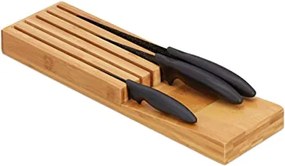 Bambusový organizér na nože do zásuvky RD10028871, 39 cm