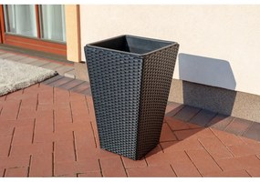 Vonkajší kvetináč v čiernej farbe Le Bonom Rose