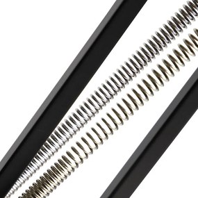 Priemyselná stojaca lampa čierna nastaviteľná - Hobby