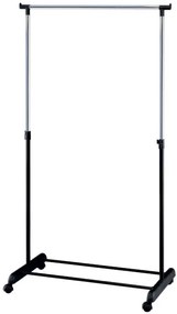 Vešiakový stojan na kolieskach IDA čierny
