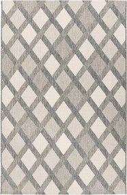 XXXLutz PLOCHO TKANÝ KOBEREC, 160/230 cm krémová, sivá - Online Only bytové doplnky - 005937074203