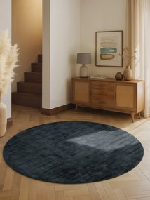 Vikosa, Kusový koberec Vikosa Jane 106299 Black kruh, 150x150 (priemer) kruh, čierna, detská izba