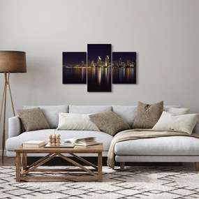 Obraz nočného mesta (90x60 cm)