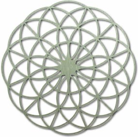 Čarovná drevená mandala na stenu - Kruhy I priemer FI 50, 60, 70, 80, 90, cm: Preglejka - Biela farba Rozmer 50 cm 3963-49697 PR0339