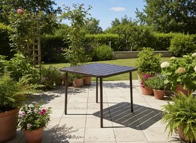 Garden Line ŠTVORCOVÝ ZÁHRADNÝ STÔL 80 x 80 x 72 CM HNEDÝ