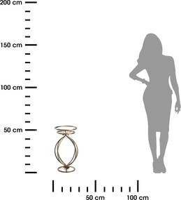 STOJAN NA KVETINÁČ VIRELLA 54X30 CM ZLATÁ