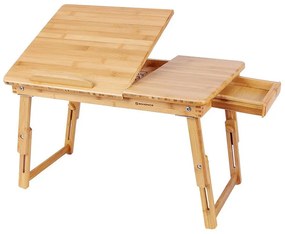 Bambusový stolík na laptop