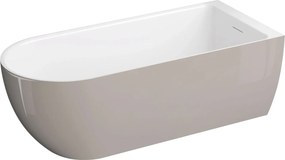 Polimat Akrylátová voľne stojaca vaňa k stene Murena 170x75 POLIMAT-Rozmery: 170x75, POLIMAT-Farba vane: Biela / grafit lesk