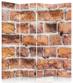 Gario Paraván Tehlová stena Rozmery: 145 x 170 cm, Prevedenie: Otočný paraván 360°