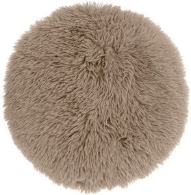 Okrúhly dekoračný vankúšik MATS 40 cm, taupe