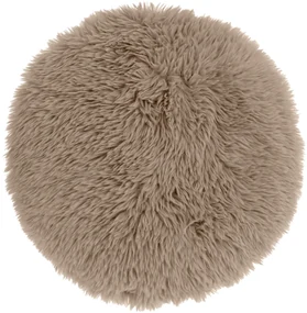 Okrúhly dekoračný vankúšik MATS 40 cm, taupe