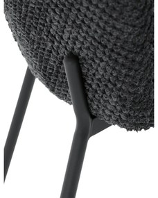 Súprava jedálenských stoličiek Bouclé CT-W1077GREY2, 4 ks