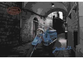 Ceduľa Jawa 21 - motocykel