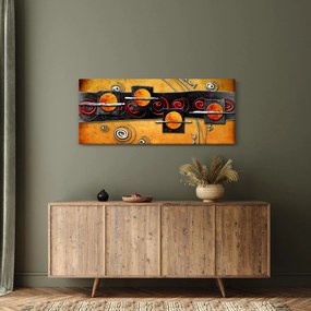 Obraz abstrakcie - Planéty (120x50 cm)