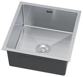 Erga HD, 1-komorový oceľový drez 470x450x210 mm, oceľová, ERG-MLS-HD4745