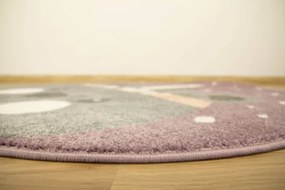 Detský koberec Lima E179A orgovánový / sivý